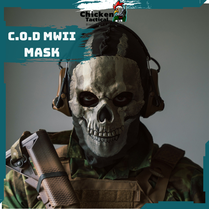 Mặt nạ Ghost Call Of Duty MWII hoá trang siêu ngầu