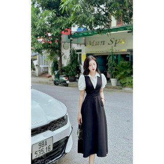 (Sỉ lẻ váy thiết kế) Tuyết mưa Giả yếm