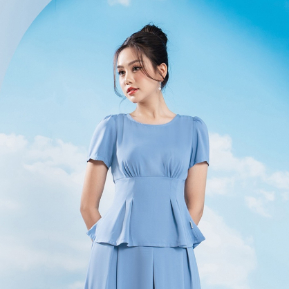 Áo Peplum LAMER Xếp Ly L61B23Q029