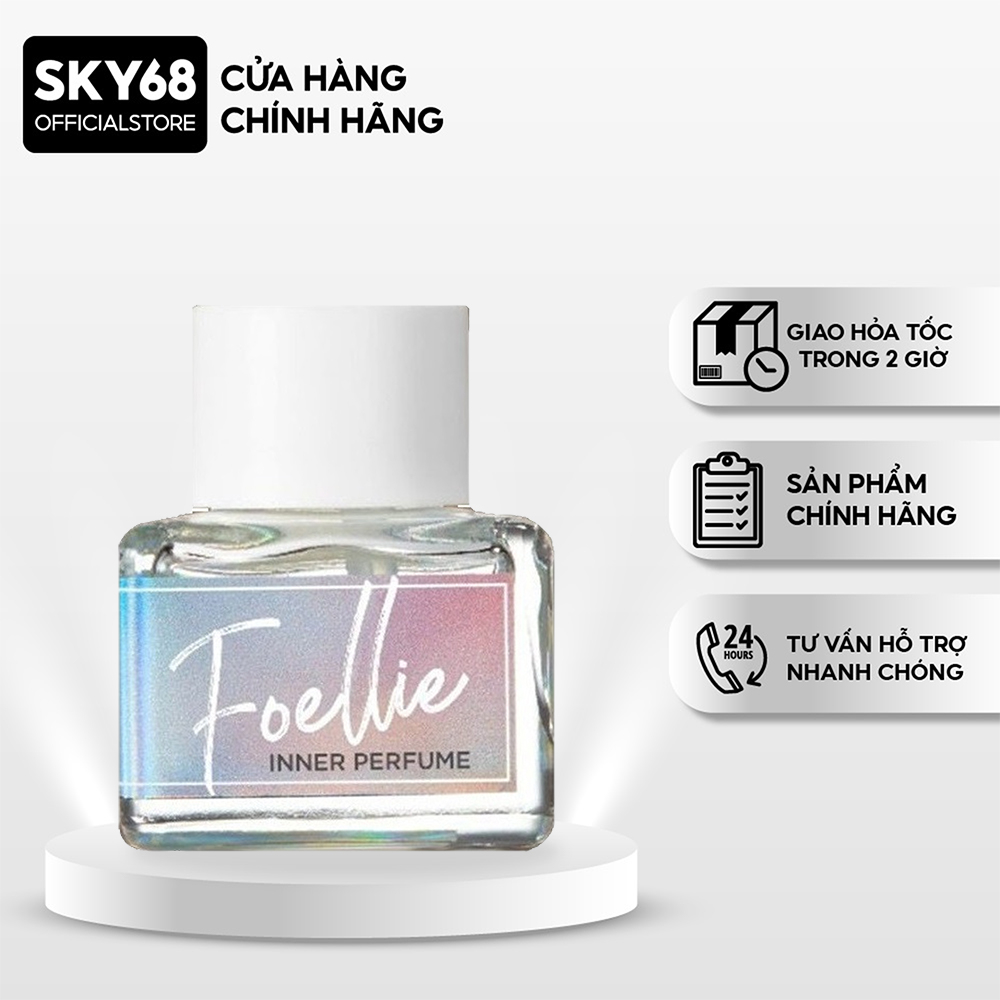 [MẤT SEAL] Nước hoa vùng kín hương thơm lãng mạn và gợi cảm Foellie Eau De Innerb Perfume 5ml - Ciel (chai màu bạc)