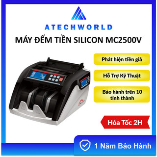 Máy đếm tiền silicon mc 2500v, công nghệ mỹ - hàng chính hãng - bh 1 năm - có xuất vat