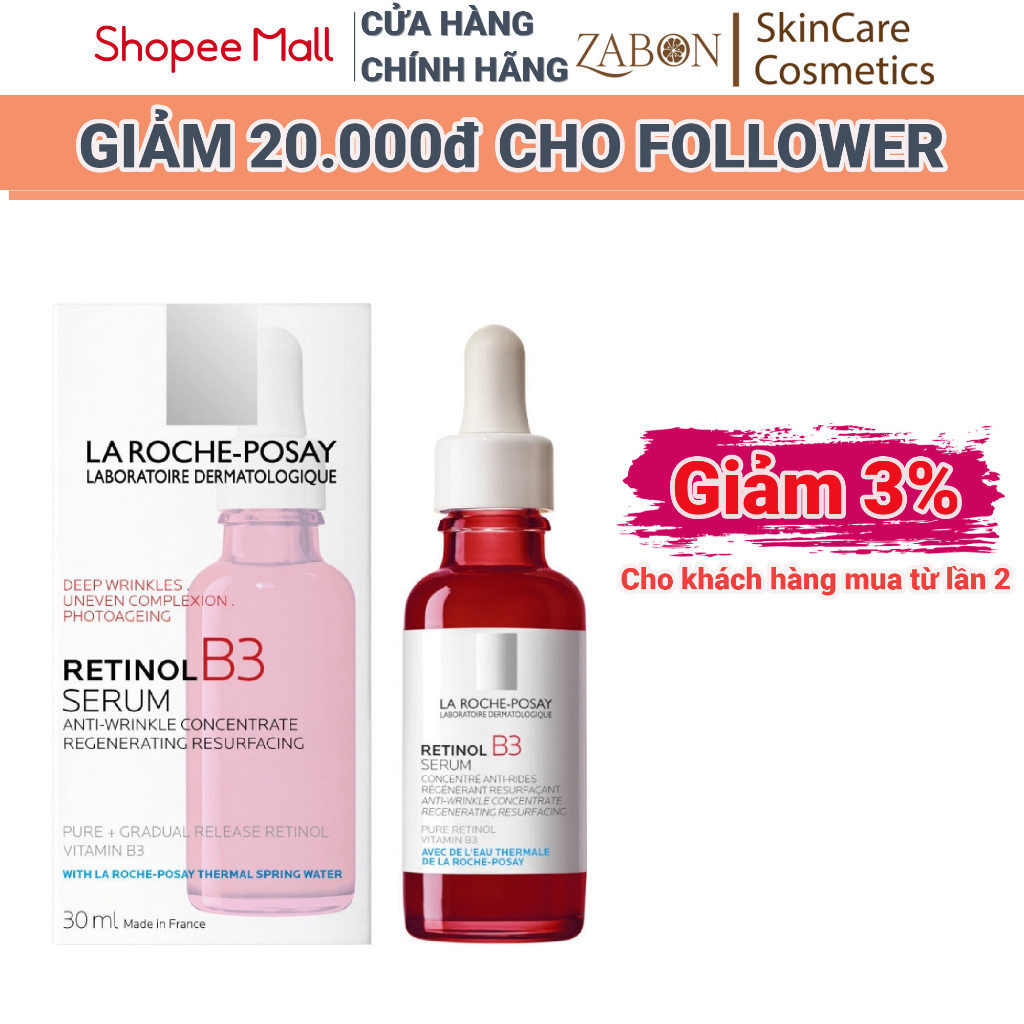 Serum Làm Đều Màu Da Giảm Nếp Nhăn LA ROCHE-POSAY Retinol B3 Serum - 30ml