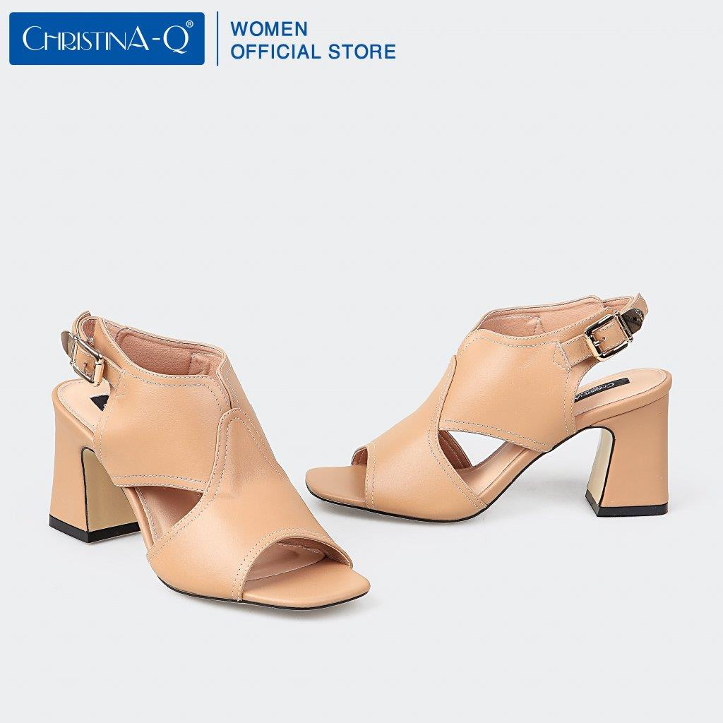 Giày Sandals Nữ Gót Trụ ChristinA-Q XDN325