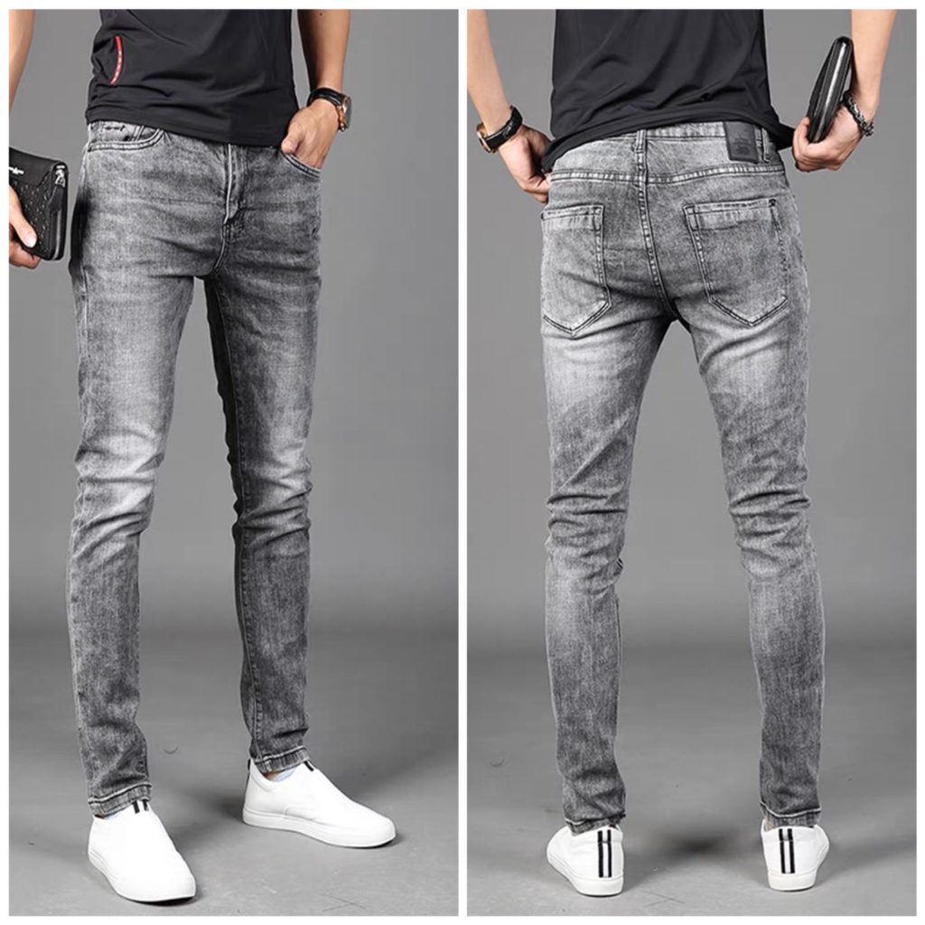 Quần jean nam rách gối chất jean dày dặn co dãn mềm mại hot trend quần bò nam  rách PT.sg68  Q220