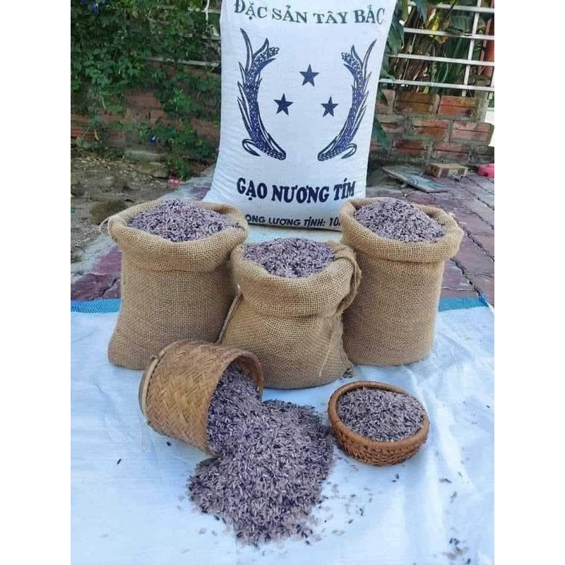 Gạo Nương Tím H’mông Tú Lệ Loại 1 . chuẩn ngon ko pha trộn .gạo mới 100% ko bán gạo cũ