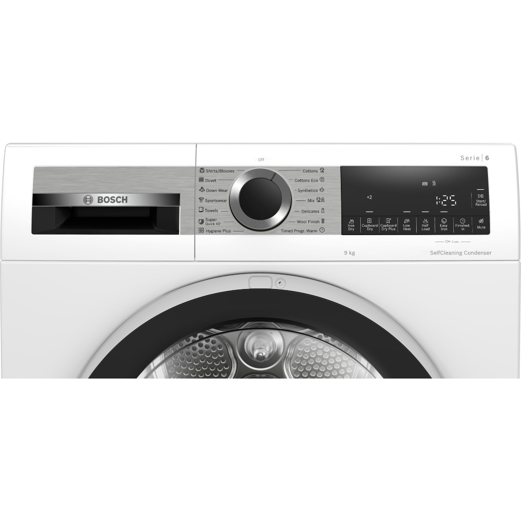 Máy sấy Bosch bơm nhiệt 9kg WQG24570SG - Series 6 - Hàng chính hãng