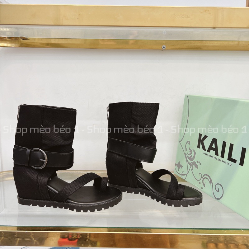 Sandal chiến binh xỏ ngón kali đế xuồng khoá sau fullbox hàng quảng châu cao cấp