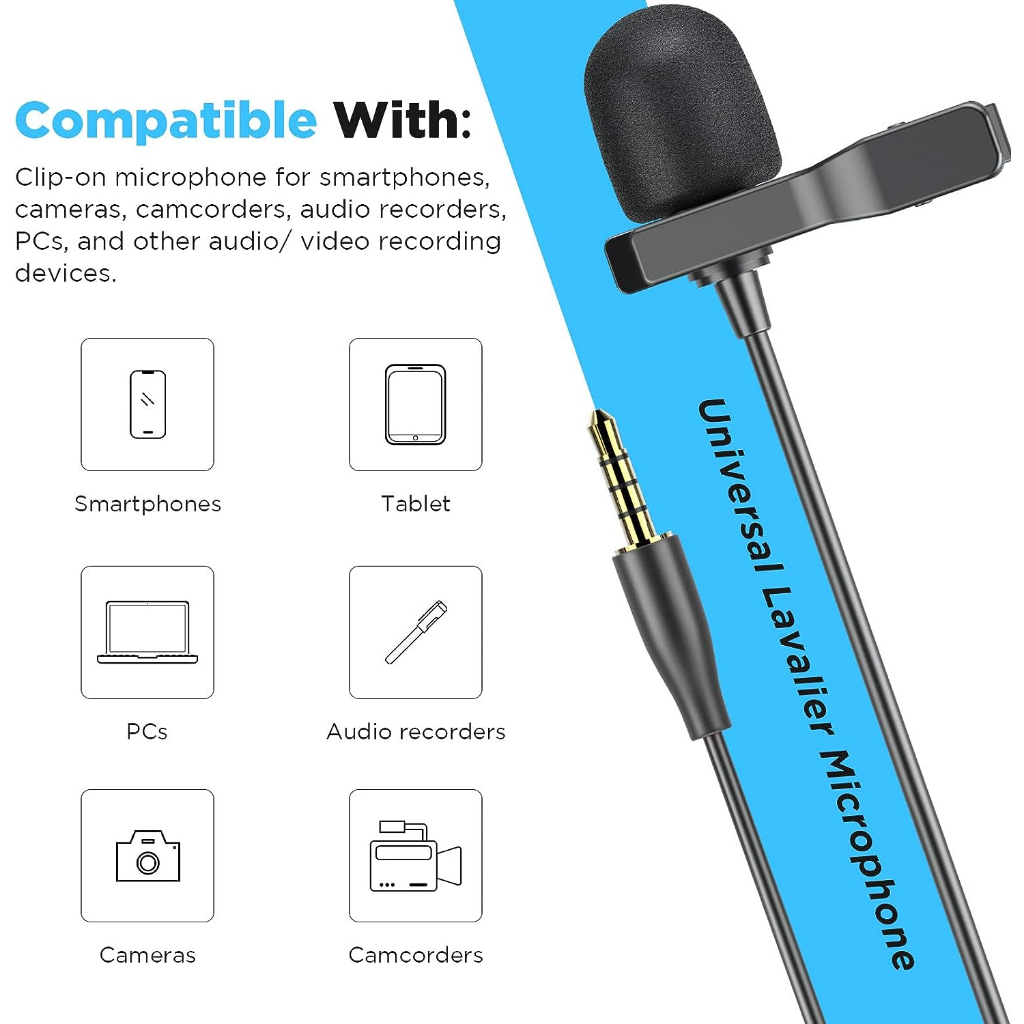 BOYA BY-M1S - Mic Thu Âm Cài Áo Có Dây Cổng 3.5mm TRRS Cho Điện Thoại & Máy Ảnh - Hàng Chính Hãng/Bảo Hành 2 Năm