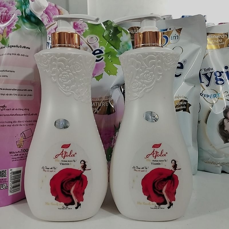 Sữa tắm AJOLA 1200ml hương nước hoa cao cấp lưu giữ hương thơm lâu hơn