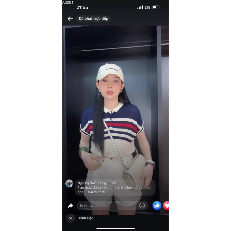 Hc7-áo polo len tay hến