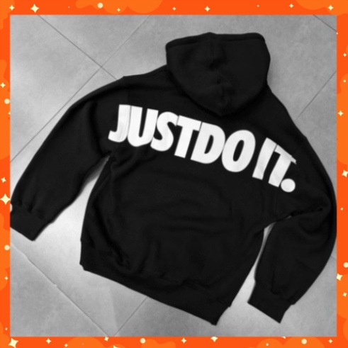Áo Hoodie Thể Thao Nam Just Do It From Rộng Cao Cấp, Áo Hoodie Nỉ Bông Unisex Chất Nỉ Bông Cực Ngầu