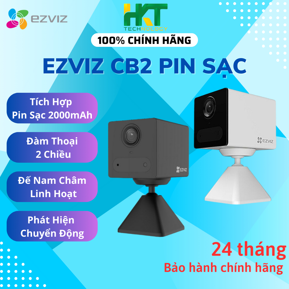 Camera Pin Sạc Không Dây Ezviz Mini Đàm Thoại 2 Chiều CB2 - HKT STORE