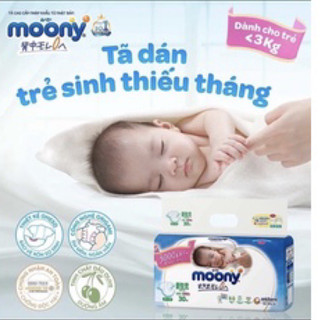 Tả dán Moony dành cho trẻ sơ sinh dưới 3kg