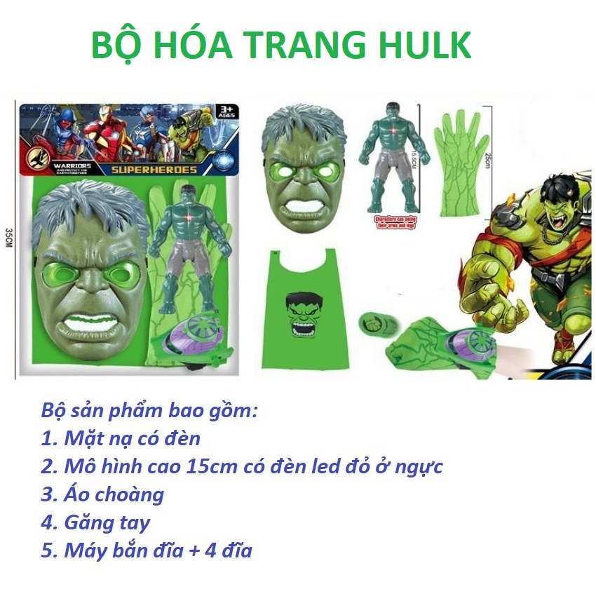 Đồ chơi siêu nhân mô hình siêu anh hùng hóa trang nhân vật đa dạng phụ kiện màu sắc bắt mắt