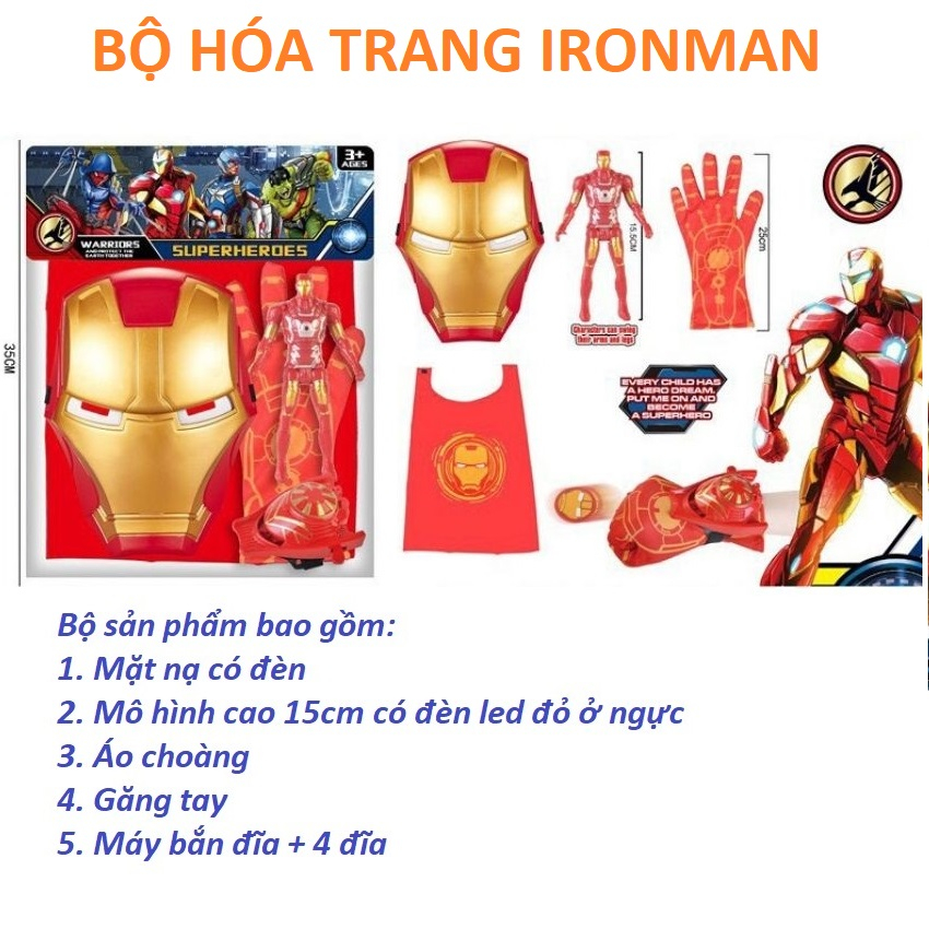 Đồ chơi siêu nhân mô hình siêu anh hùng hóa trang nhân vật đa dạng phụ kiện màu sắc bắt mắt