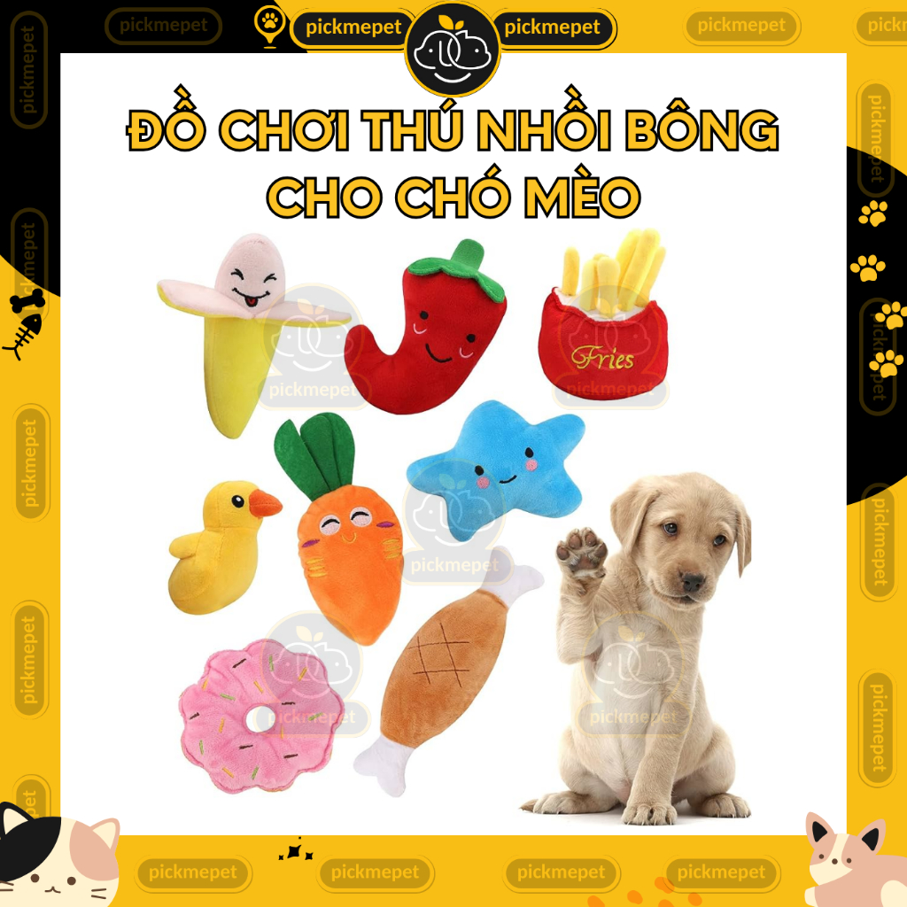 Đồ Chơi Thú Nhồi Bông Vui Nhộn cho Chó Mèo