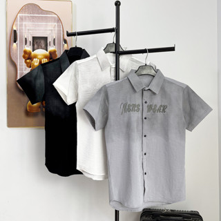 Áo sơ mi nam ngắn tay mẫu mới vải đũi thời trang cao cấp phong cách nổi bật K_N LUXURY