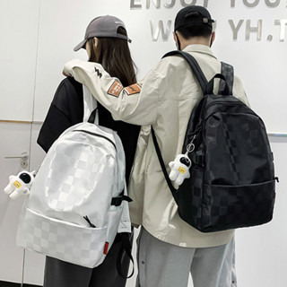 balo đi học chống nước vải dù họa tiết kẻ caro Cho Cả Nam Và Nữ(Đi kèm với mặt dây chuyền)