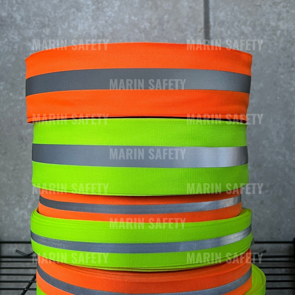 Dây phản quang vải, dây phản quang giao thông loại 1, kích thước 2.5cm và 5cm