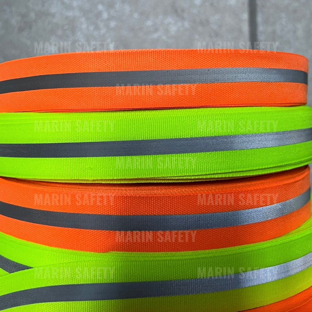 Dây phản quang vải, dây phản quang giao thông loại 1, kích thước 2.5cm và 5cm
