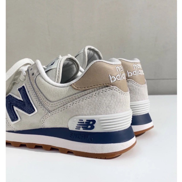 Giày New Balance 574 White Black, Giày NB 574 xám đen da lộn Cao Cấp Cổ Thấp Siêu Hot Full Box Bill | BigBuy360 - bigbuy360.vn