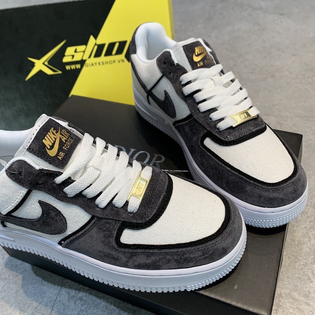 Giày_ Af1 Xám Lông Chuột Nam Nữ Cao Cấp Giày Af1 Nguyên Bản Giày Air Force Xám Trắng Da Lộn | BigBuy360 - bigbuy360.vn