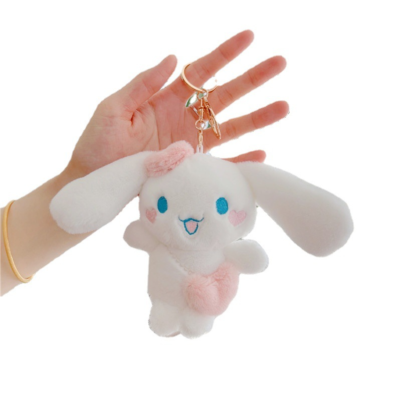 Móc khóa đôi gấu bông có nam châm dính, Móc khóa gấu bông cute treo balo túi xách