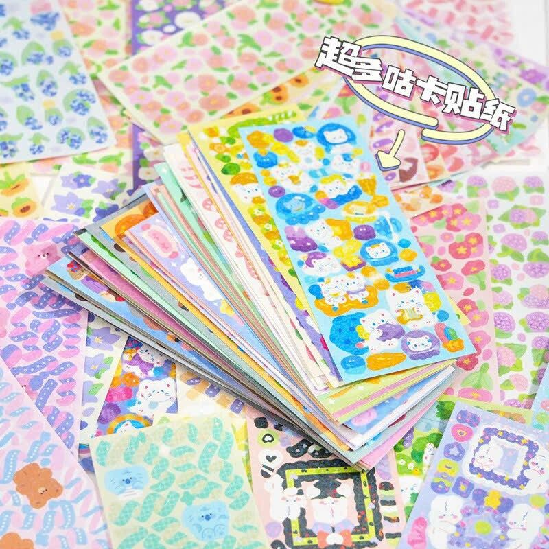 Set 100 Tấm Sticker Trang Trí Toploader, Sổ ...