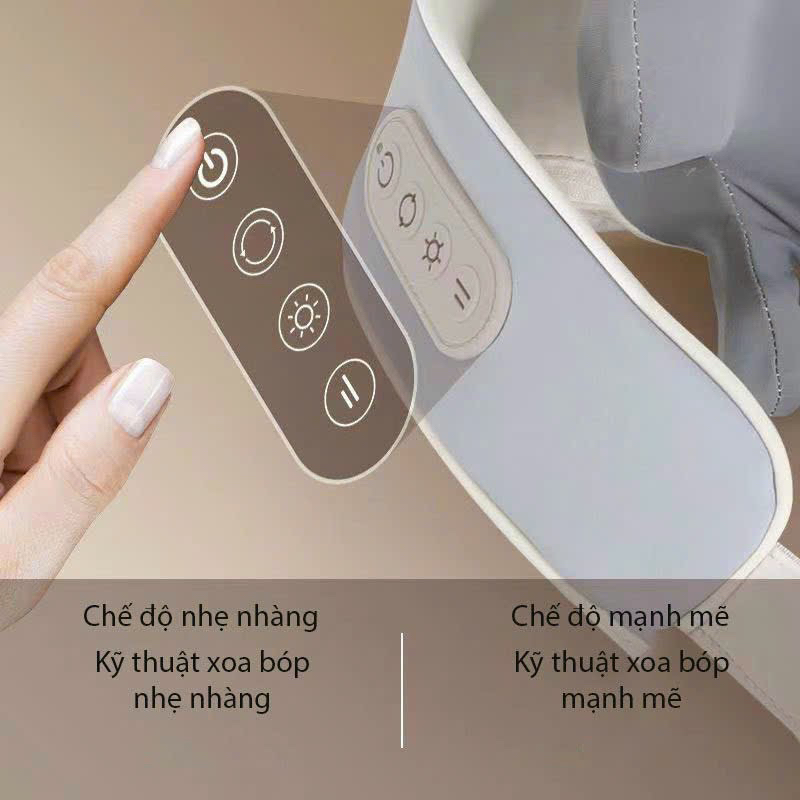 Máy massage cổ vai gáy hàng nội địa cao cấp, con lăn 6D và 8D