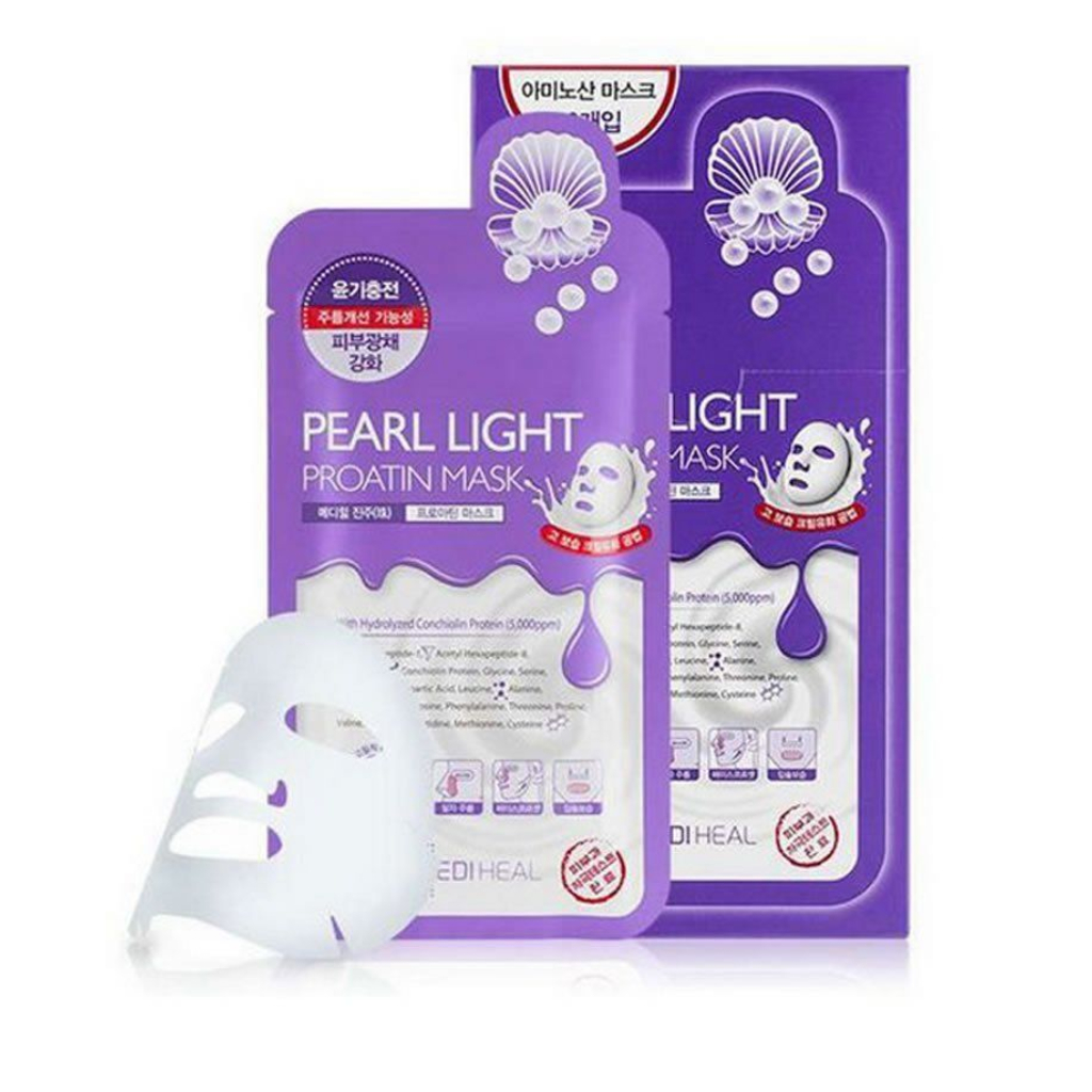 Bộ 20 miếng mặt nạ đắp mặt siêu cấp ẩm HA Xanh Hyaluronic Acid Super Smooth Moisture Mask Xanh hoặc Tím