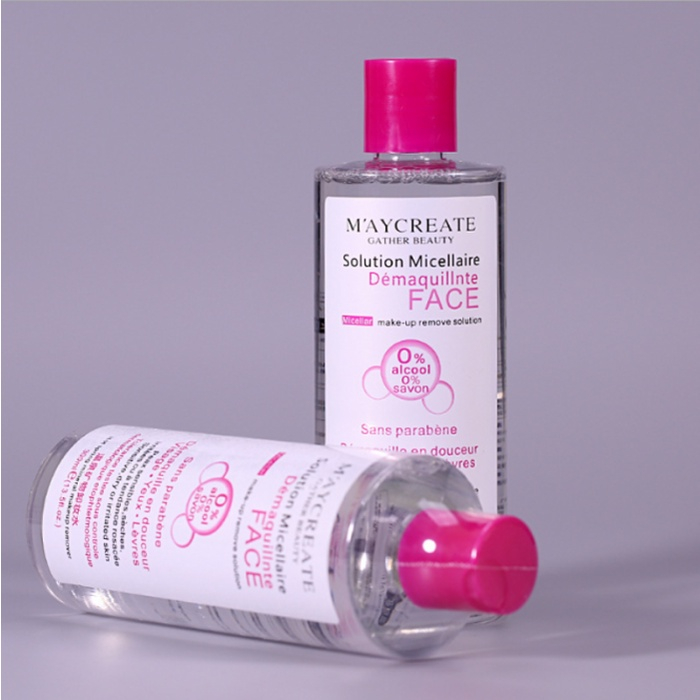 Combo 1 gói bông tẩy trang Lameila  222 miếng và 1 chai nước tẩy trang Maycreat 300ml siêu tiết kiệm Nedevi