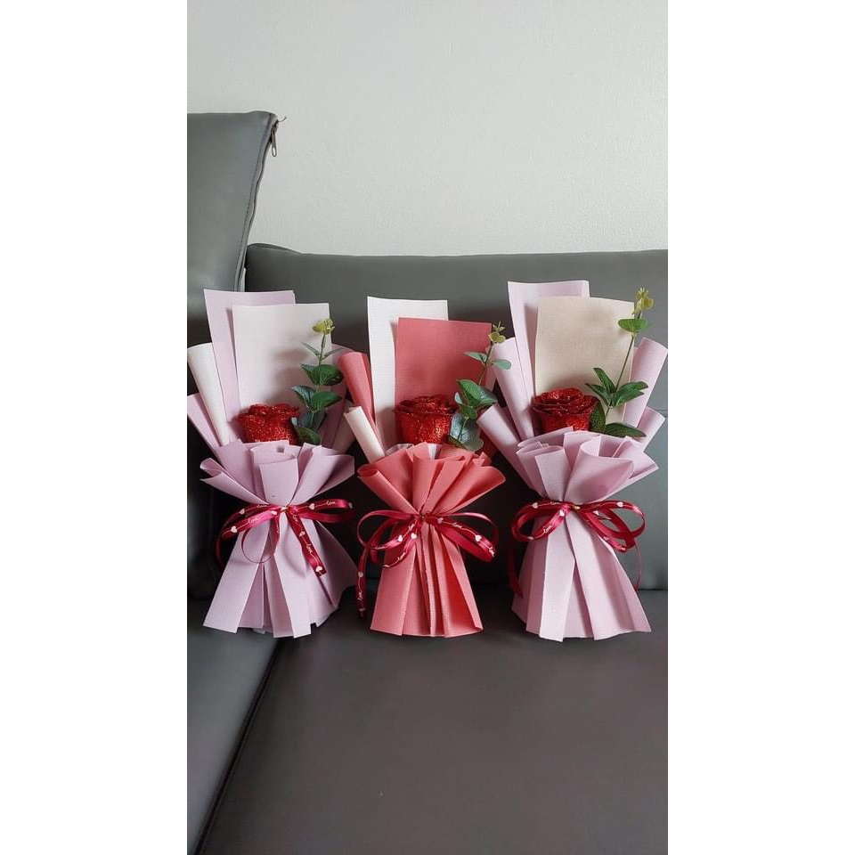 Bó Hoa Sáp Kim Tuyến 1 Bông Qùa Tặng - MINDI STORE