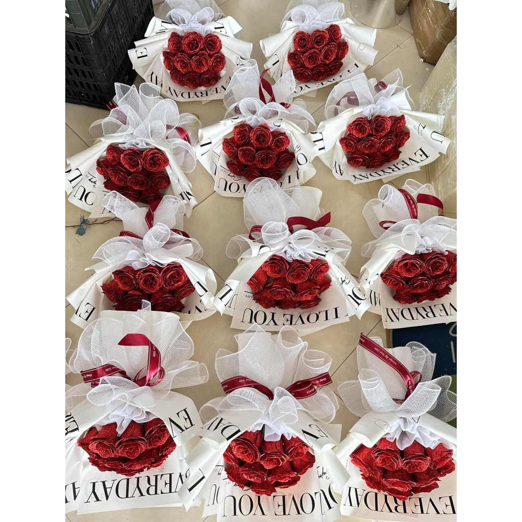 Bó Hoa Sáp Kim Tuyến 3-5-7-10 Bông Qùa Tặng - MINDI STORE