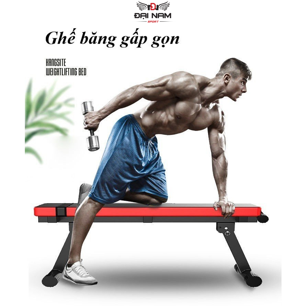 Ghế Băng Tập Tạ,Ghế Vớt Tạ Gấp Gọn AC-5001 Chịu Tải 200kg Chính Hãng Đại Nam Sport