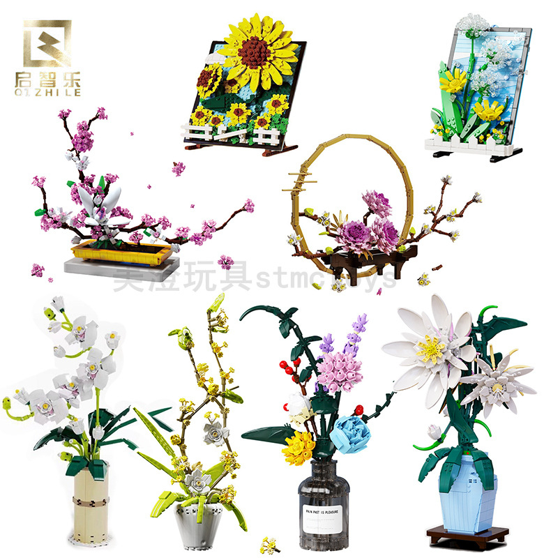 Bộ lắp ráp mô hình chậu hoa nhiều mẫu