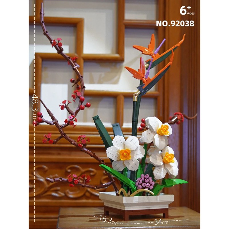 Bộ lắp ráp mô hình chậu hoa nhiều mẫu