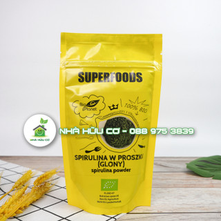 Bột tảo xoắn spirulina hữu cơ bio planet 200g/100g - date: 1/2026 - shanti