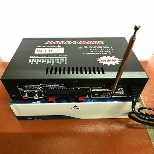 Amply mini bluetooth 12v/220v BT-298a hàng xịn loại 1  nghe nhạc, đánh chim đêm