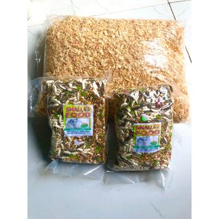 Combo thức ăn cho hamster (thức ăn 500g*2+bịch mùn thơm 500g)