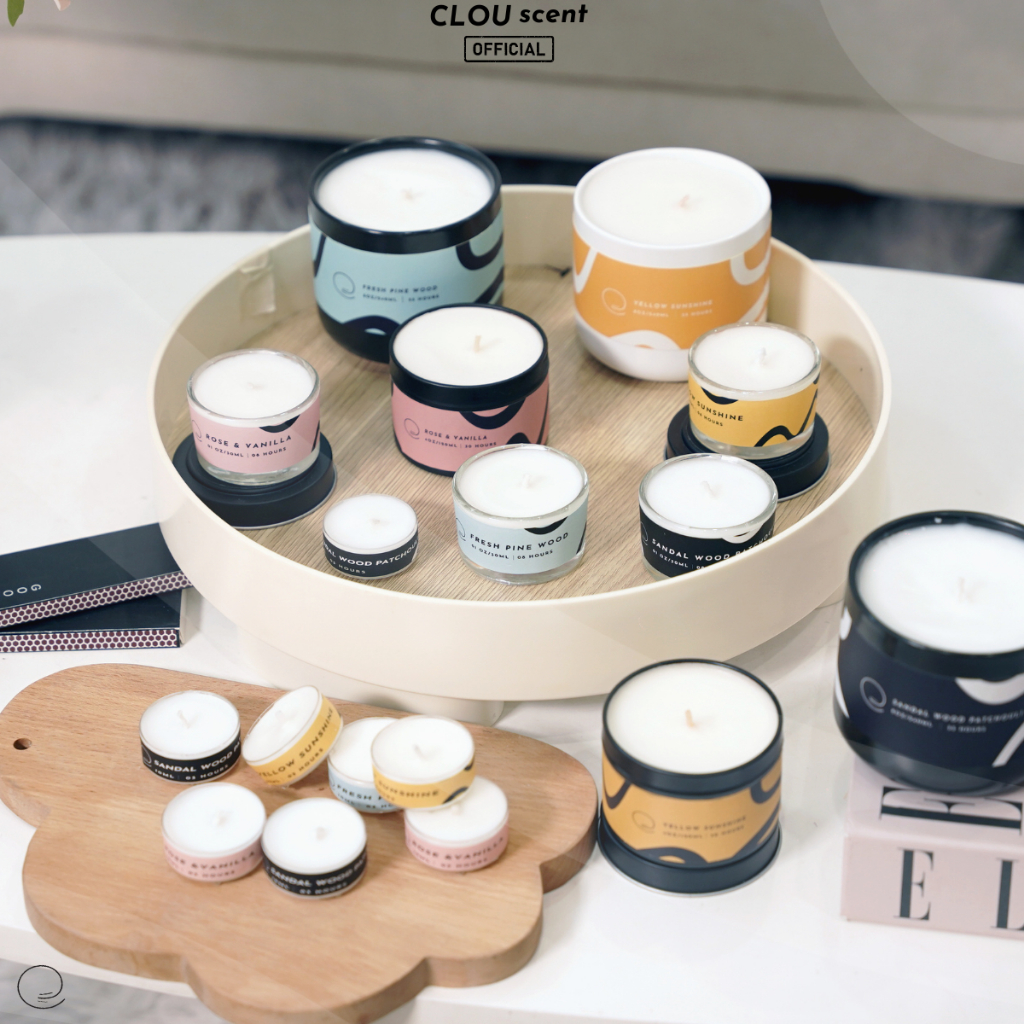 Nến Thơm Cao Cấp Fresh Pine Wood - CLOU scent - Size 1oz/30ml - Quà Tặng, Trang Trí, Thơm Phòng, Sáp Thơm
