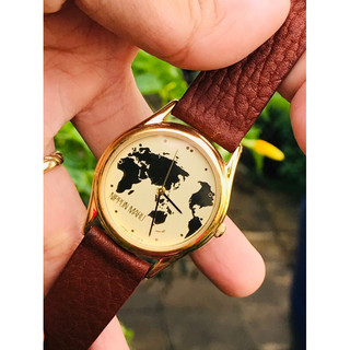 Đồng hồ nam máy Japan 🇯🇵🇯🇵🇯🇵🇯🇵🇯🇵 mặt 32mm dây da nâu
