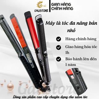  Máy uốn duỗi làm xoăn tóc đa năng lưỡi cong Máy ép làm duỗi là kéo kẹp tóc mini 3 in 1- Galistore 