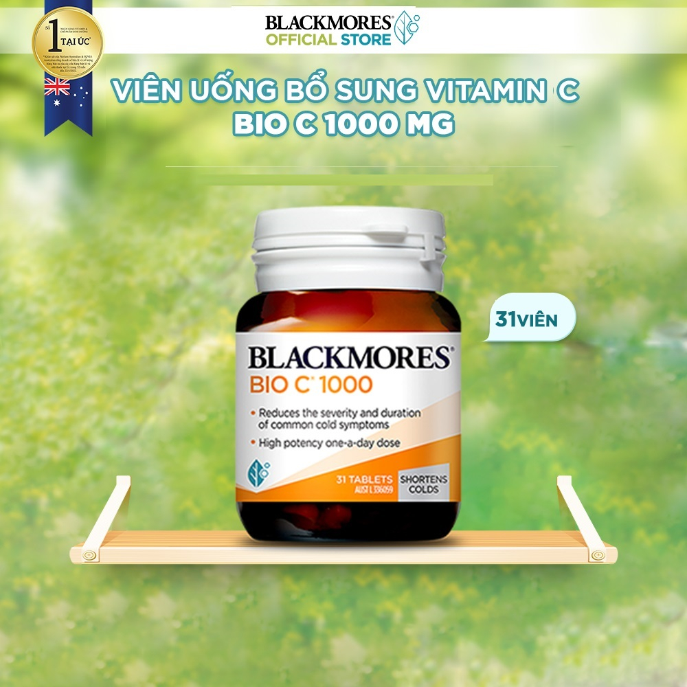 [QUÀ TẶNG KHÔNG BÁN] Viên Uống Bổ Sung Vitamin C Blackmores Bio C 1000mg Lọ 31 Viên
