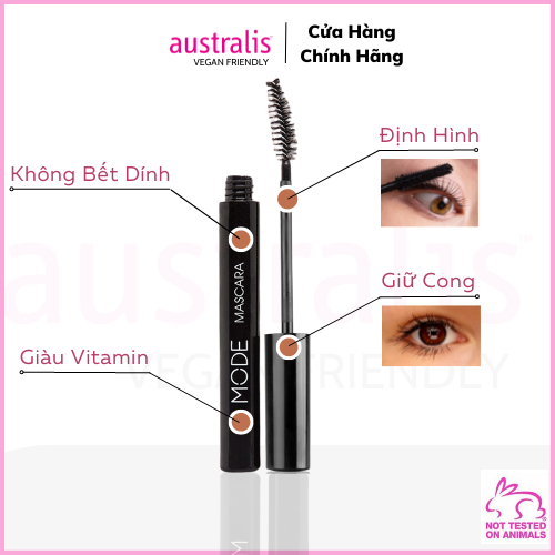 Mascara Australis Làm Cong Và Dày Mi 8ml Mode Mascara