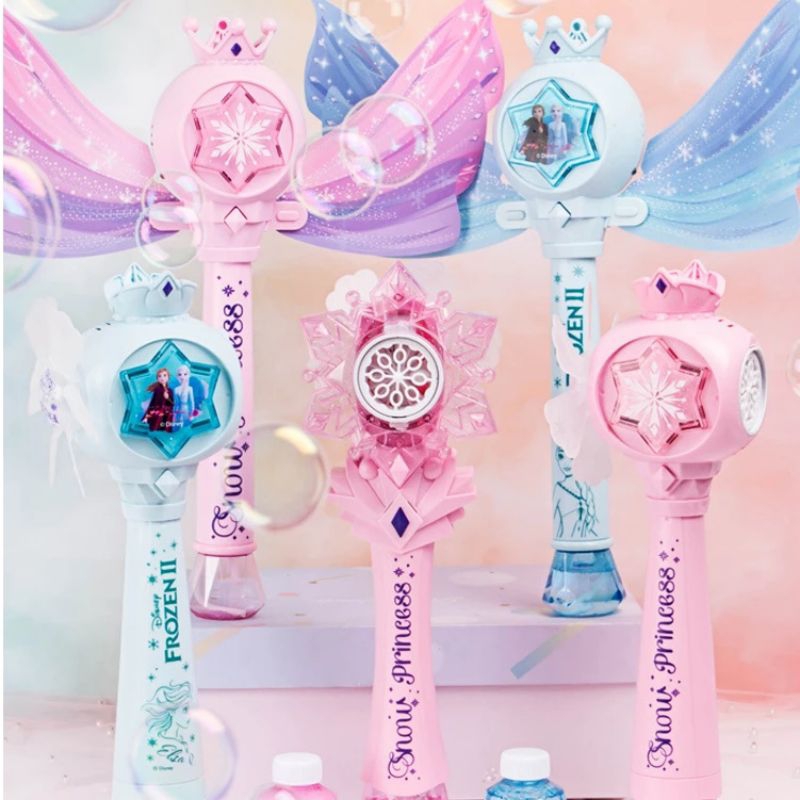 Cây gậy phép thuật bong bóng hình cánh bướm tặng pin + kèm lọ xà phòng