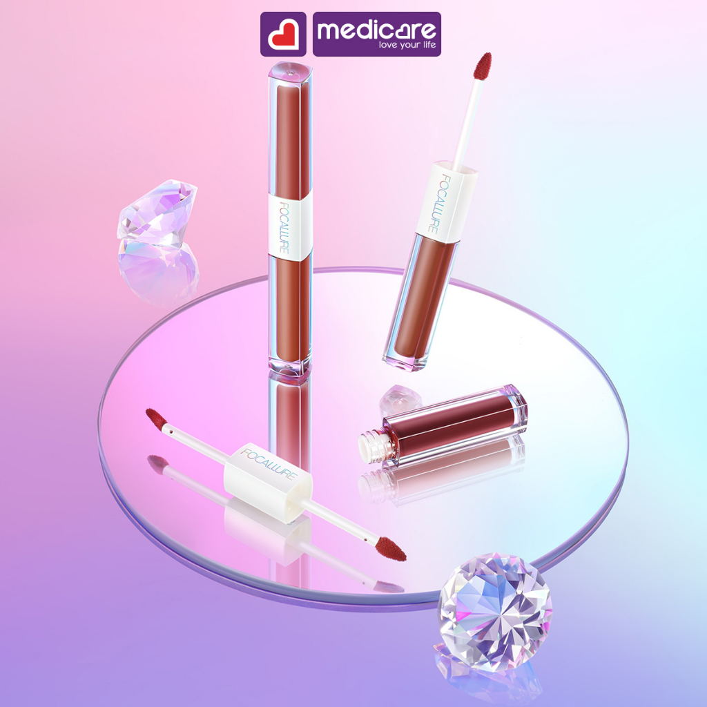 Son kem lì FOCALLURE 2in1 lipstick & lip Gloss 4.6g