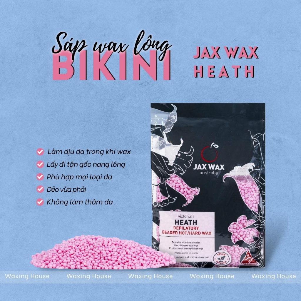 Sáp tẩy lông nóng Jax Wax Australia Victorian Heath 500g dạng hạt
