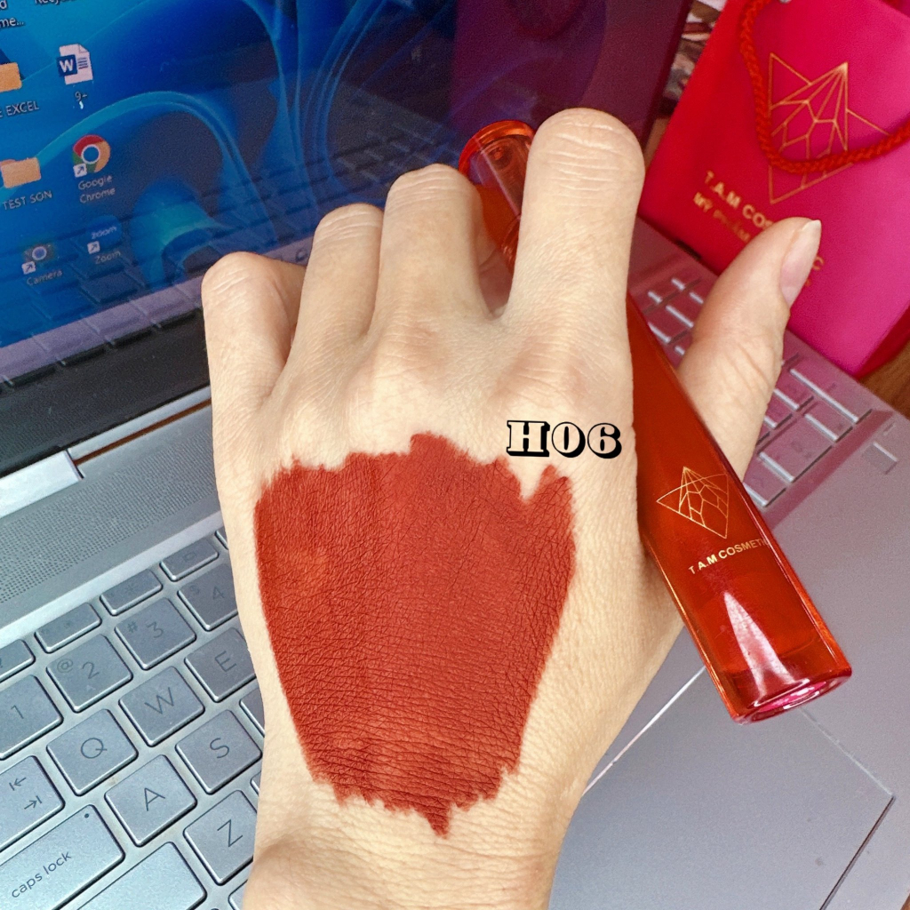 Màu son cam cháy, son lì màu cam cháy, son kem lì không trôi chính hãng