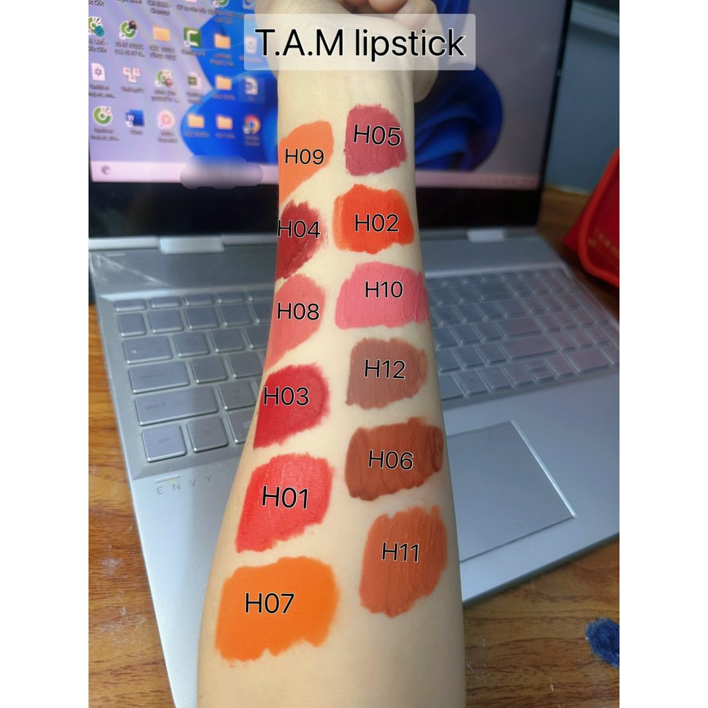 Màu son cam cháy, son lì màu cam cháy, son kem lì không trôi chính hãng