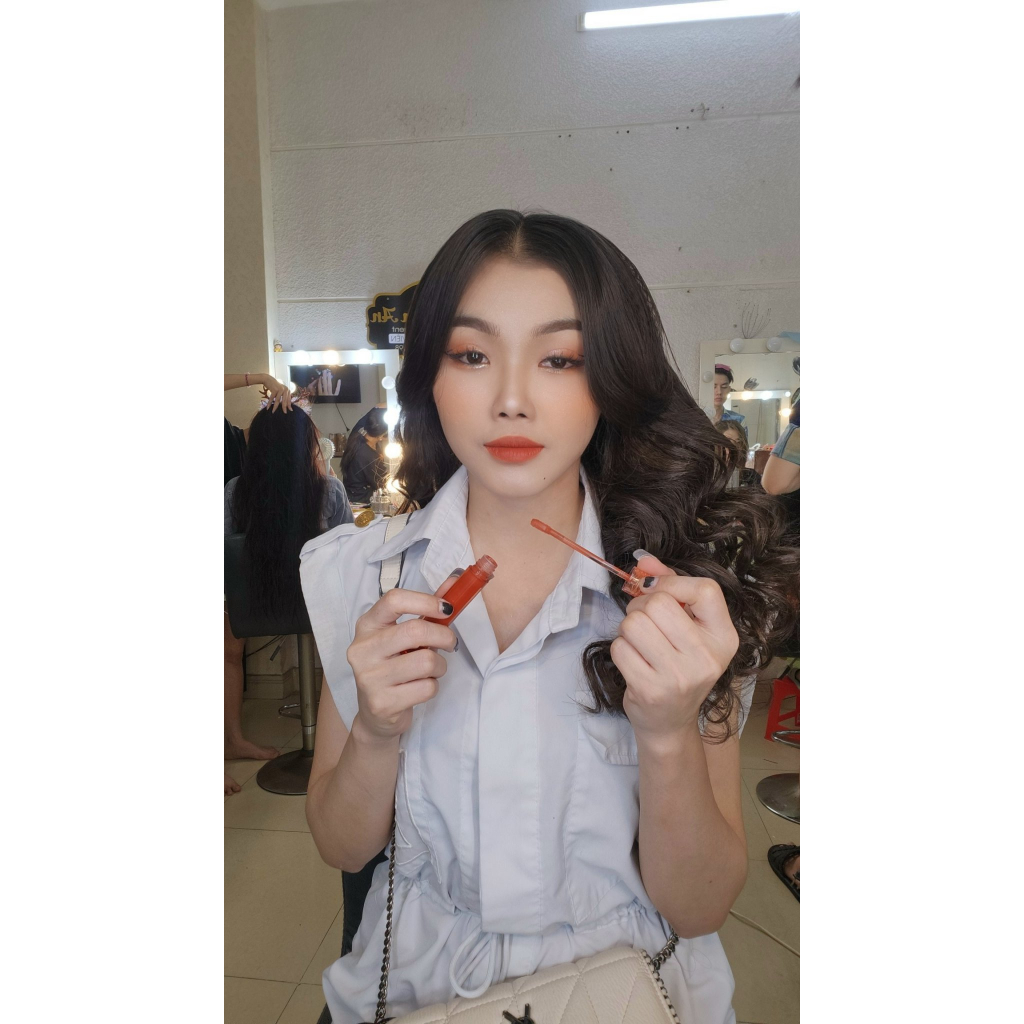 Màu son cam cháy, son lì màu cam cháy, son kem lì không trôi chính hãng